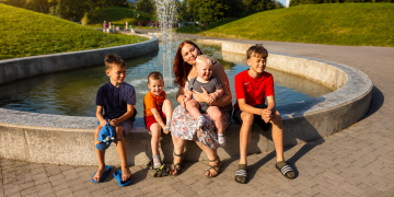 Daugiavaikė mama Lina